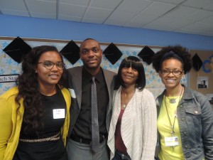 Terence Daniels with friends and family.
